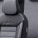 Housse de siège universelle en cuir/tissu 'Comfortline' Noir/Gris, Vignette 3