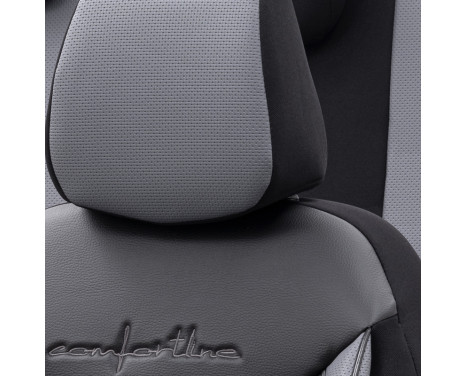 Housse de siège universelle en cuir/tissu 'Comfortline' Noir/Gris, Image 5