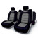 Jeu de housses de siège Sparco noir / gris (11 pièces) (convient également pour les airbags latéraux), Vignette 2