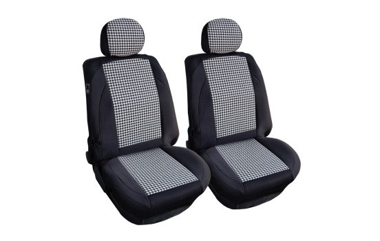 Simoni Racing Set de housses de siège Type K (sièges avant) - Pied-de-poule - 2 pièces