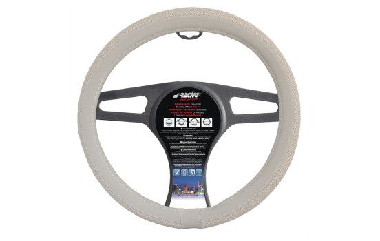Couvre Volant Simoni Racing 500 Simili Cuir Blanc