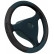Enjoliveur de volant Simoni Racing Trophy 1 - 37-39cm - Cuir noir