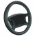 Enjoliveur de volant Simoni Racing Trophy - 37-39cm - Cuir Noir
