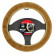 Housse de volant Carpoint en peau de mouton naturelle
