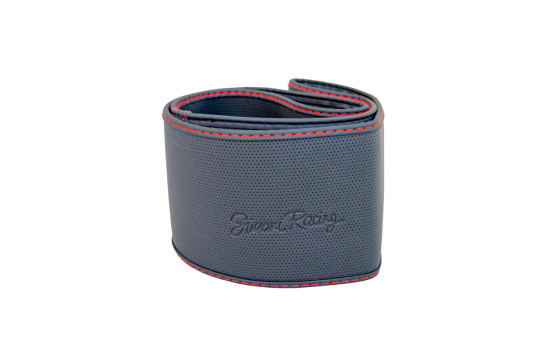 Housse de volant Simoni Racing Soft Skin (élastique) Noir/Rouge Cuir artificiel, Image 2
