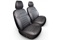 Ensemble de housses de siège en cuir artificiel New York Design 1+1 adapté pour Citroën Nemo/Peugeot Bipper/Fiat