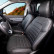 Ensemble de housses de siège en cuir artificiel New York Design 1+1 sur mesure pour Opel Combo 2018-, Vignette 2