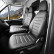 Ensemble de housses de siège en cuir artificiel New York Design 2+1 adapté pour Ford Transit 2014- (avec accoudoir dan, Vignette 2
