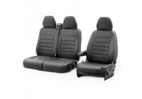 Ensemble de housses de siège en cuir artificiel New York Design 2 + 1 adapté pour Mercedes Vito 2014-