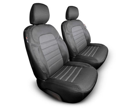 Ensemble de housses de siège en tissu au design original 1+1 adapté pour Citroën Berlingo/Peugeot Partner 2008-2012