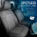 Ensemble de housses de siège en tissu au design original 1+1 adapté pour Ford Transit Connect 2007-2014, Vignette 5