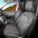 Ensemble de housses de siège en tissu au design original 1 + 1 adapté pour Volkswagen T6 2015-2022, Vignette 2