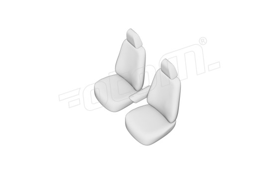 Ensemble de housses de siège en tissu au design original 1+1 sur mesure pour Peugeot Boxer 2020-, Image 7