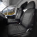 Ensemble de housses de siège en tissu au design original 2+1 adapté pour Fiat Doblo 2015-/Opel Combo 2012-2018, Vignette 2