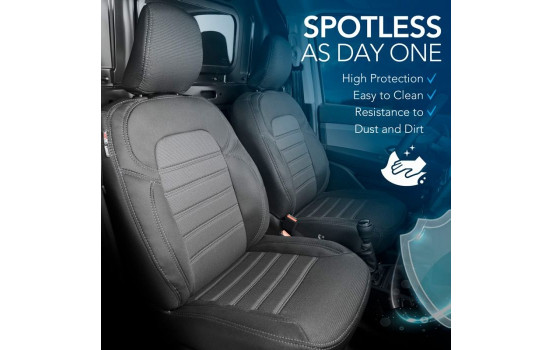 Ensemble de housses de siège en tissu au design original 2+1 adapté pour Ford Transit Connect 2019-, Image 5