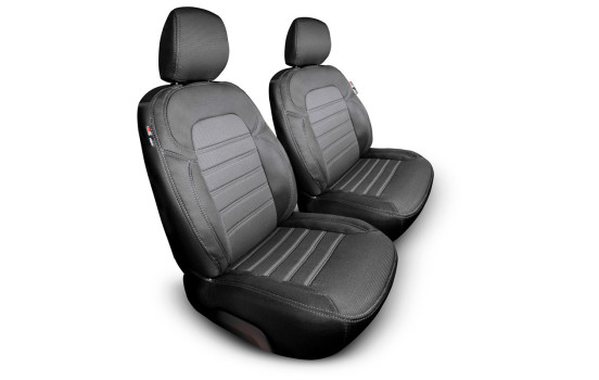 Ensemble de housses de siège en tissu au design original otoM 1+1 adapté au Volkswagen Transporter T7 2024- (le plus p