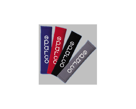 Ensemble de housses de ceinture de sécurité Sparco - Logo brodé - Noir, Image 2