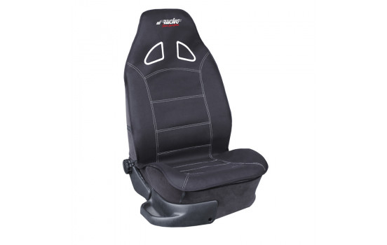 Couvre-siège 'Piloot' Simoni Racing (siège avant) - Noir en optique de siège sport - 1 pièce