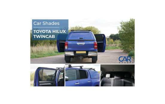 Ensemble de pare-soleil de voiture adaptés à Toyota Hilux VIII Twin Cab 2015- (4 pièces), Image 10