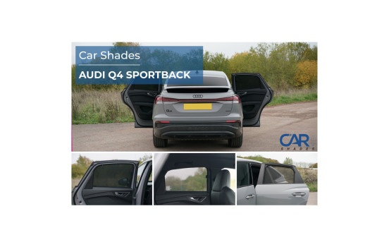 Ensemble de pare-soleil (portes arrière) compatible avec Audi Q4 Sportback (F4N) 2021- (2 pièces), Image 9