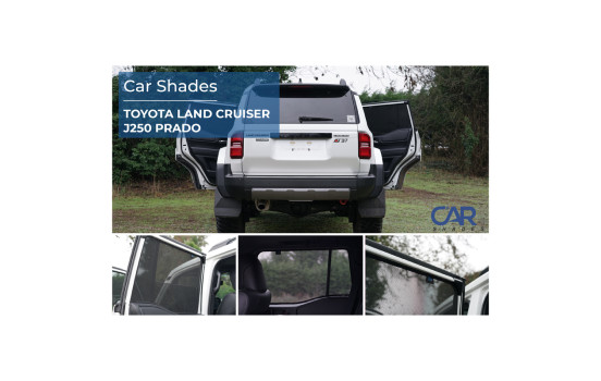 Ensemble de pare-soleil pour portes arrière (2 pièces) compatible avec Toyota Landcruiser J250 Prado 2023-, Image 2