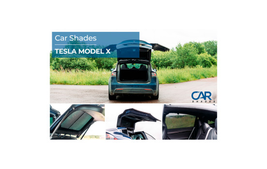 Ensemble de pare-soleil pour voiture adapté à Tesla Model X 5 portes 2016- (8 pièces), Image 10