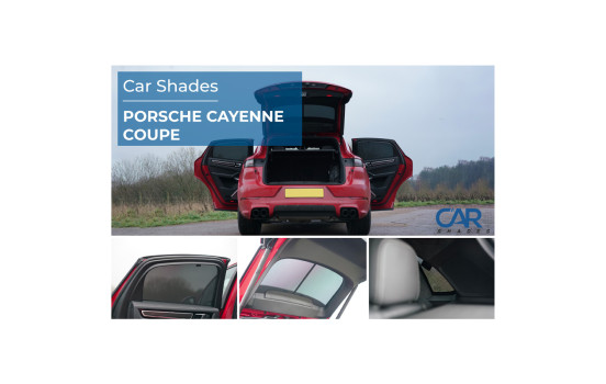 Ensemble de pare-soleil pour voiture, compatible avec Porsche Cayenne Coupé (9YB) 2019-2026 (6 pièces), Image 2