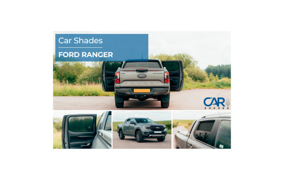 Ensemble de pare-soleil pour voitures (portes arrière) adapté pour Ford Ranger 4 portes 2023- (2 pièces), Image 10