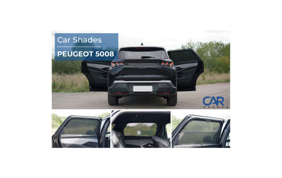 Jeu de pare-soleil pour portes arrière compatible avec Peugeot 5008 III 2024- (2 pièces), Image 9