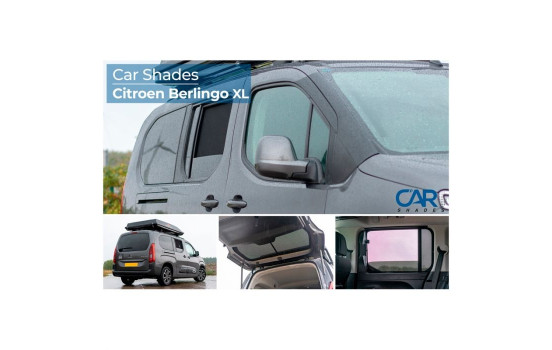 Pare-soleil adaptés au Citroën Berlingo XL 2018 (hayon avec lunette arrière fixe) (6 pièces), Image 13