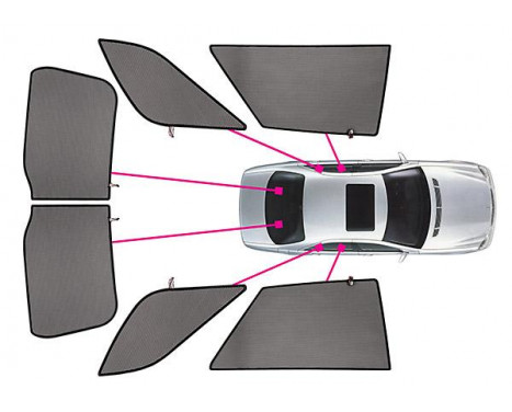 Pare-soleil adaptés pour Volvo V70 + XC70 2000-2007, Image 3