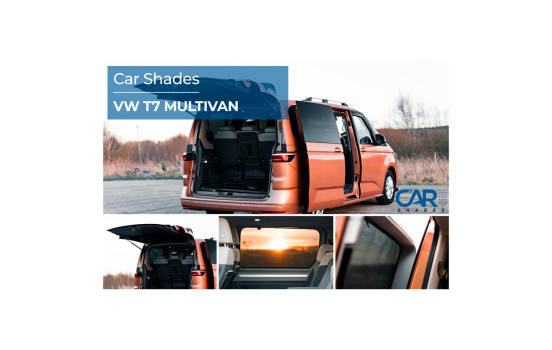 Set de Car Shades sur mesure pour Volkswagen T7 Multivan 2021 - (6 pièces), Image 10