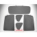 Sonniboy Pare-soleils Pare-soleils pour vitres latérales pour Seat Leon 5F 5 portes 2012- CL 78372, Vignette 3