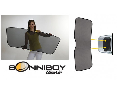 Sonniboy Pare-soleils Pare-soleils pour vitres latérales pour Seat Leon 5F SC 3 portes 2013- Complet, Image 3