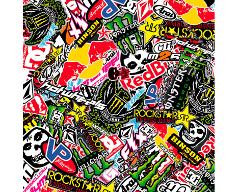 Stickerbomb Foil - Graffiti Design 2 - Rouleau de 60x200cm - auto-adhésif, Image 2
