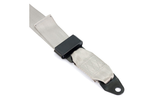 Ceinture de sport de course 3 points argent + marque E (2 pouces), Image 2