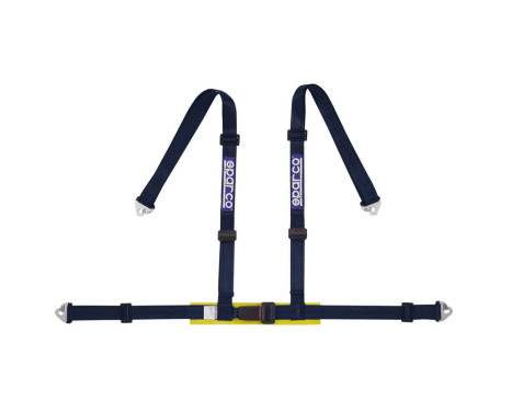 Ceinture sport 4 points Sparco - Noir - avec protecteur pelvien et monture à crochet (marque E)