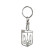 Porte-clés en acier inoxydable - 'Ukraine' (Argent)