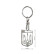 Porte-clés en acier inoxydable - 'Ukraine' (Argent), Vignette 2