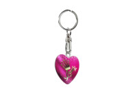 Porte-clés en acier inoxydable - Lady Heart