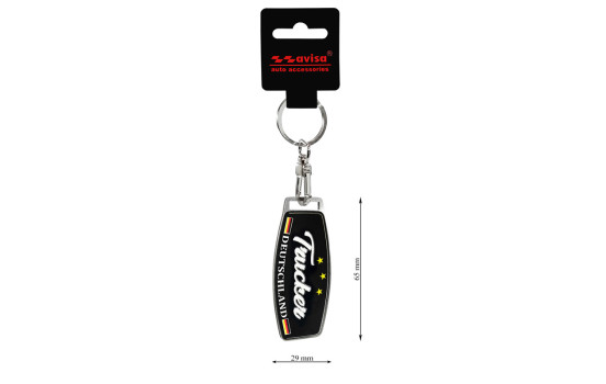 Porte-clés en acier inoxydable - Trucker/Deutschland, Image 4