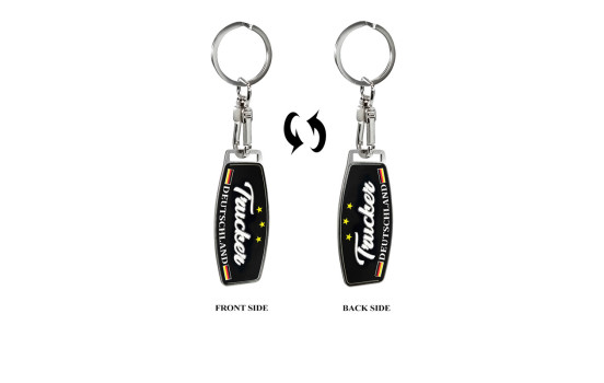 Porte-clés en acier inoxydable - Trucker/Deutschland, Image 5