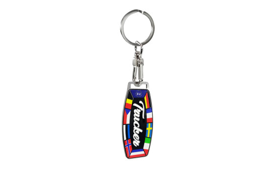 Porte-clés en acier inoxydable - Trucker/Drapeaux, Image 2