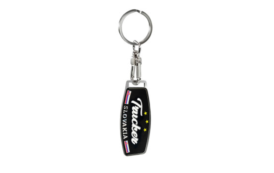 Porte-clés en acier inoxydable - Trucker/Slovaquie, Image 2