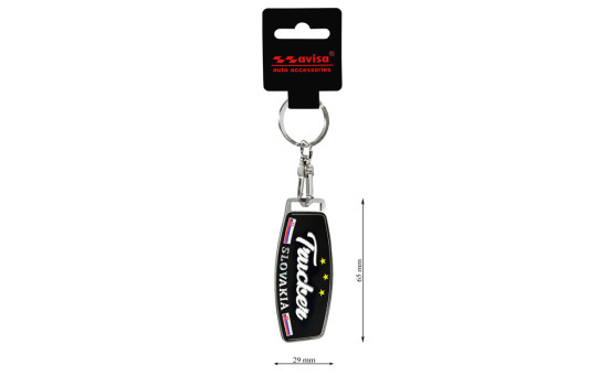 Porte-clés en acier inoxydable - Trucker/Slovaquie, Image 4