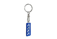 Porte-clés inox - 'Motorsport' Bleu