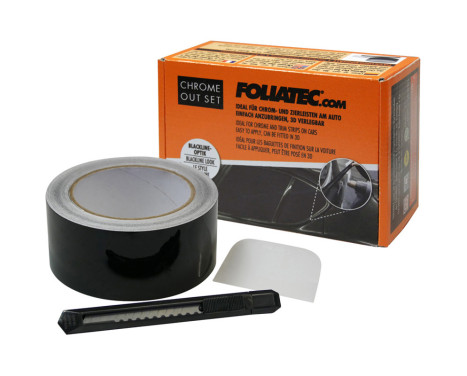 Foliatec 'Chrome Out' Set Noir Mat - Bande de film 5cm x 15m