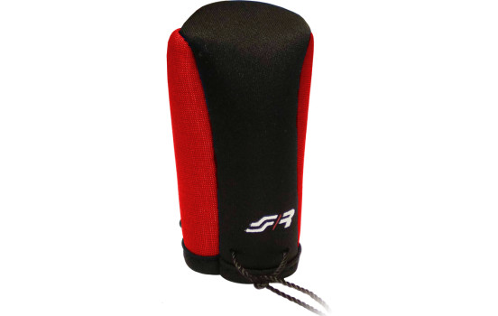 Couvre Pommeau de Vitesse Simoni Racing - Noir/Rouge + Logo SR