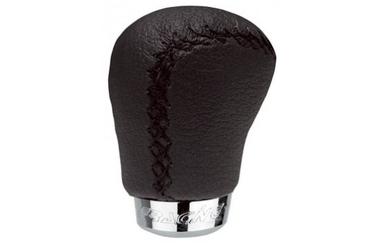 Insiteur de pommeau de levier de vitesse Simoni Racing - Cuir noir