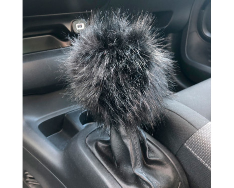 Simoni Racing Couvre Pommeau De Vitesse Fluffy Fur - Noir, Image 2